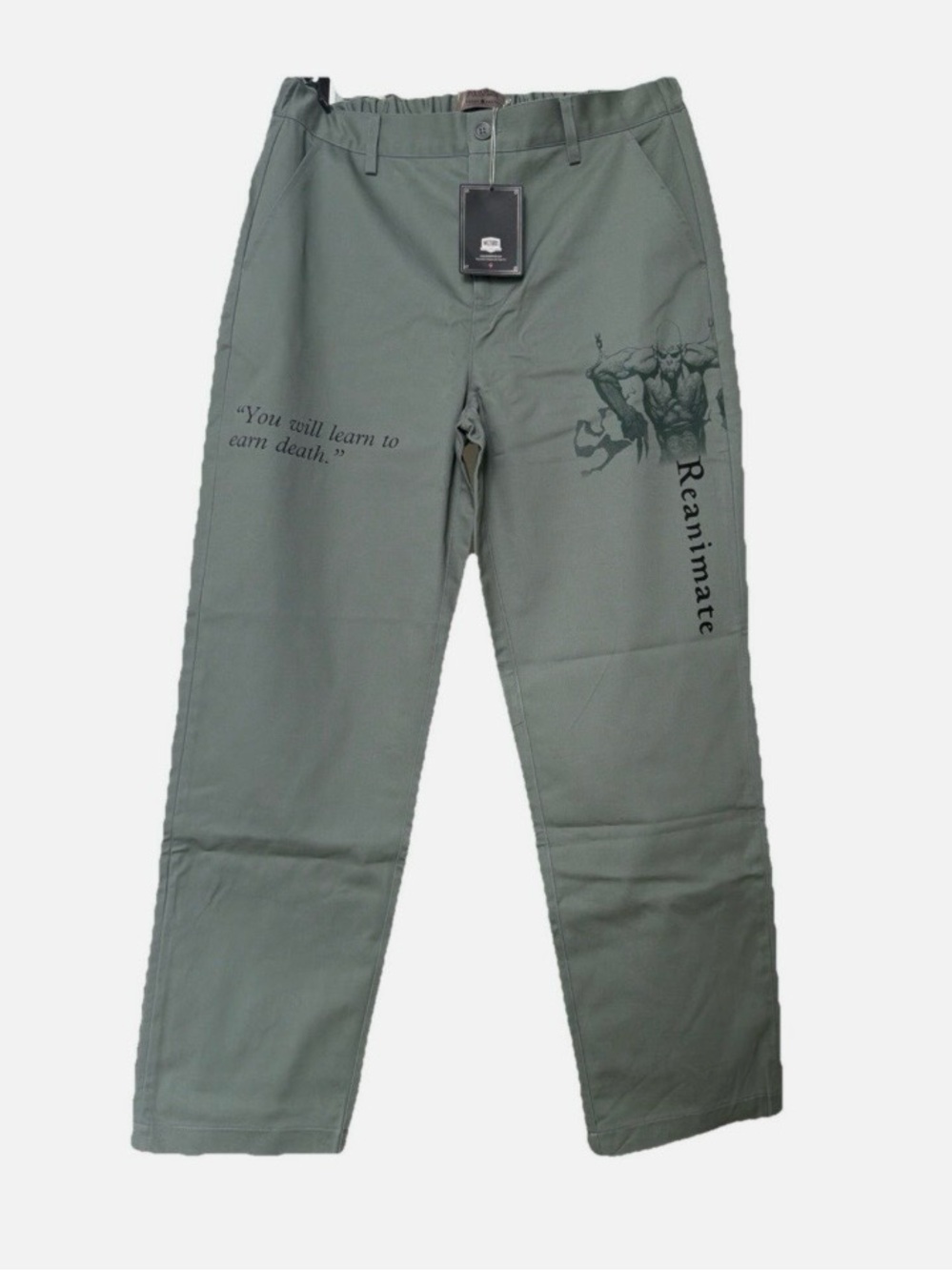 Teddy Fresh × Magic The Gathering Reanimate chino Pants Mens 34 Green